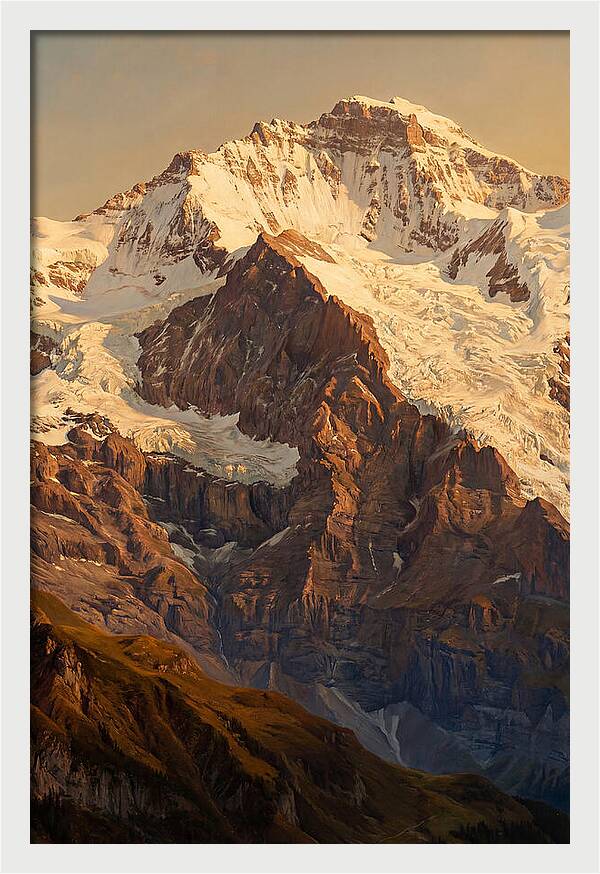 Dawn Breaking Over Mountain Summits