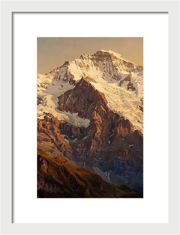 Dawn Breaking Over Mountain Summits