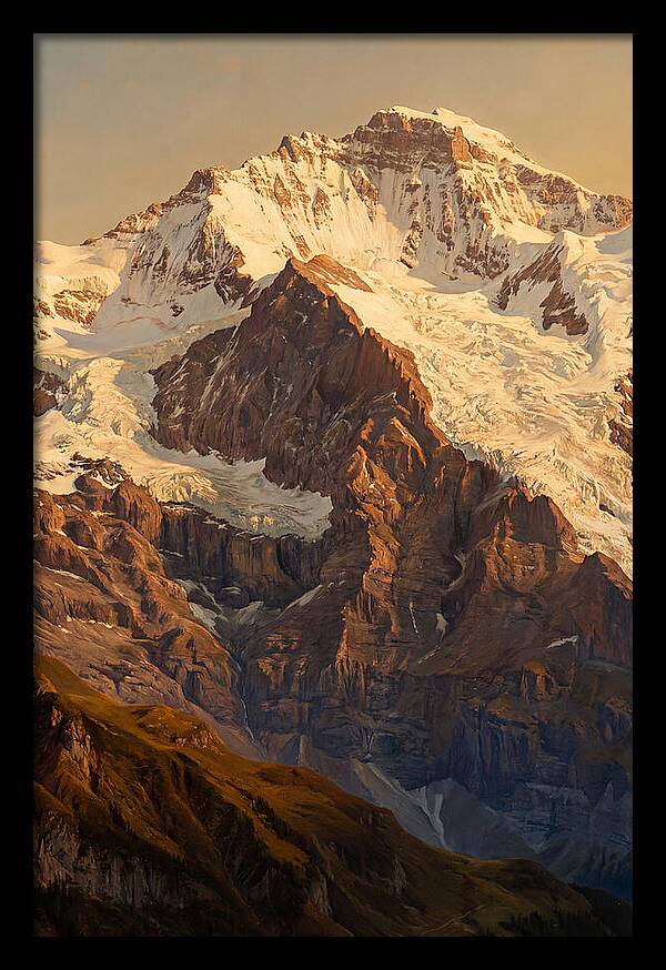 Dawn Breaking Over Mountain Summits