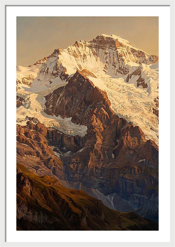 Dawn Breaking Over Mountain Summits