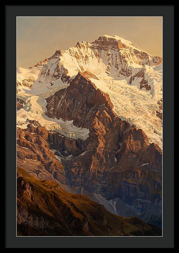 Dawn Breaking Over Mountain Summits