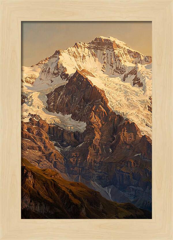Dawn Breaking Over Mountain Summits