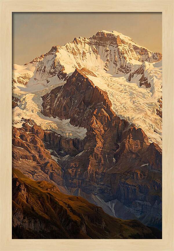 Dawn Breaking Over Mountain Summits