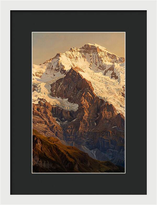 Dawn Breaking Over Mountain Summits