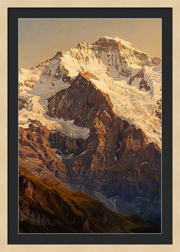 Dawn Breaking Over Mountain Summits