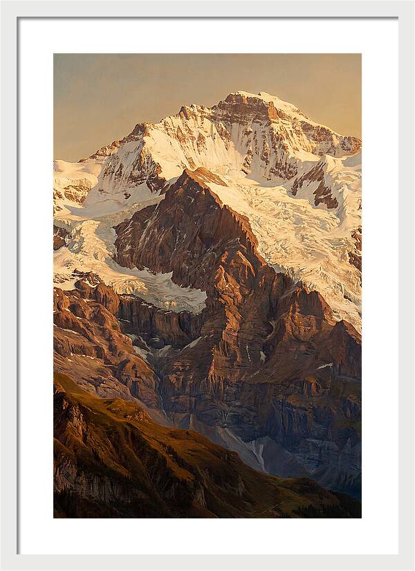 Dawn Breaking Over Mountain Summits