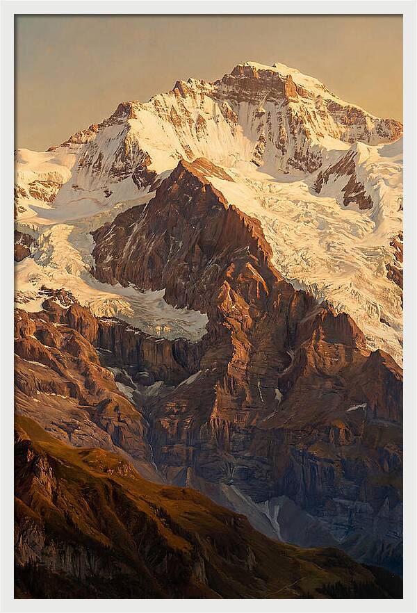 Dawn Breaking Over Mountain Summits