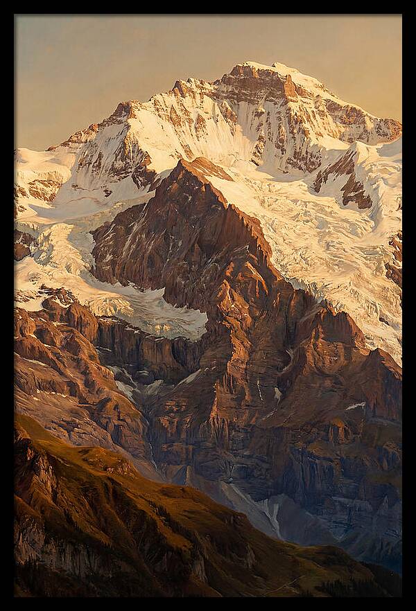 Dawn Breaking Over Mountain Summits