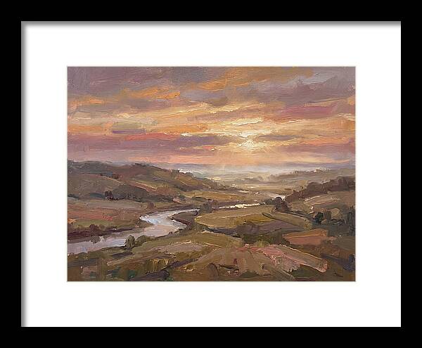 Dawn Breaking Over Verdant Hills