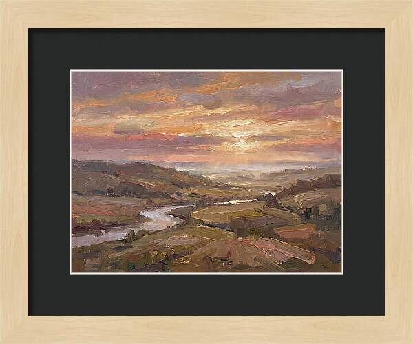 Dawn Breaking Over Verdant Hills