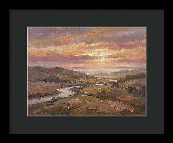 Dawn Breaking Over Verdant Hills
