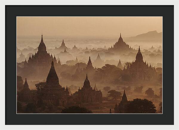 Dawn Over Bagan Pagodas