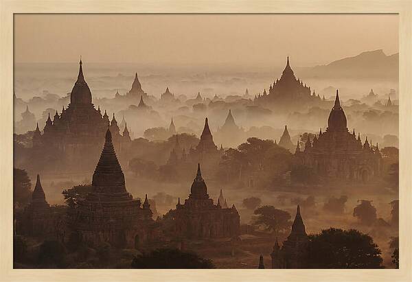 Dawn Over Bagan Pagodas