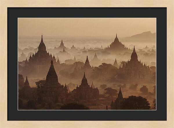 Dawn Over Bagan Pagodas