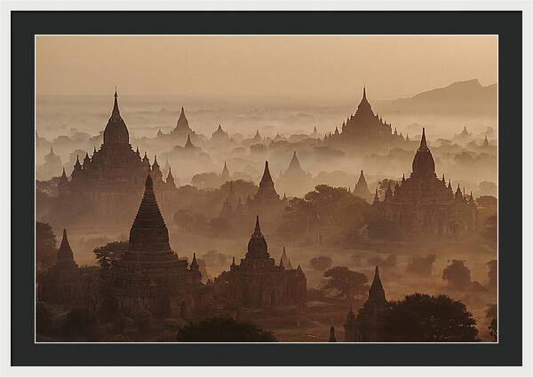 Dawn Over Bagan Pagodas