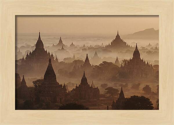 Dawn Over Bagan Pagodas