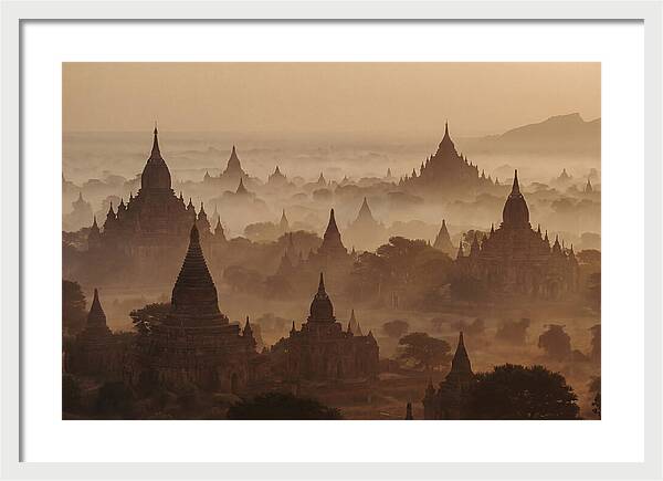 Dawn Over Bagan Pagodas