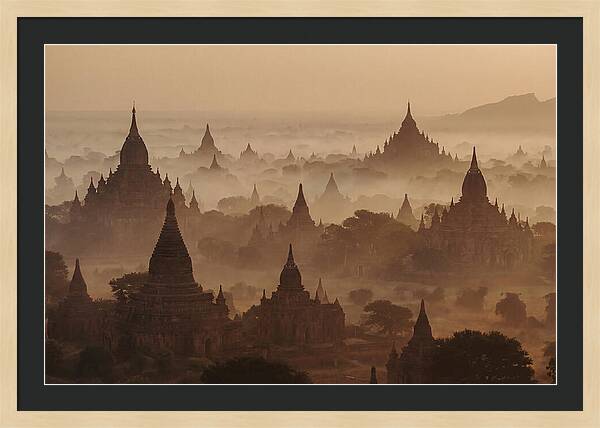 Dawn Over Bagan Pagodas