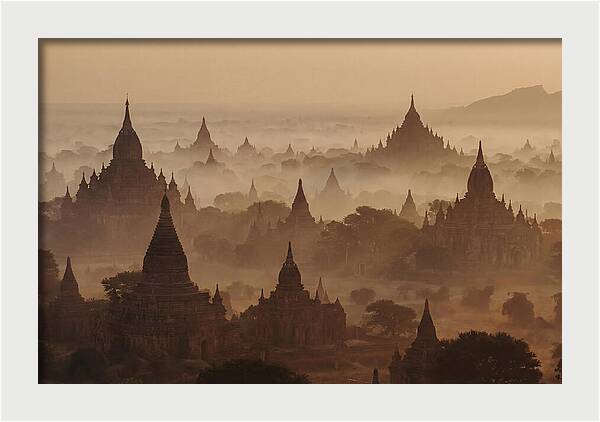 Dawn Over Bagan Pagodas