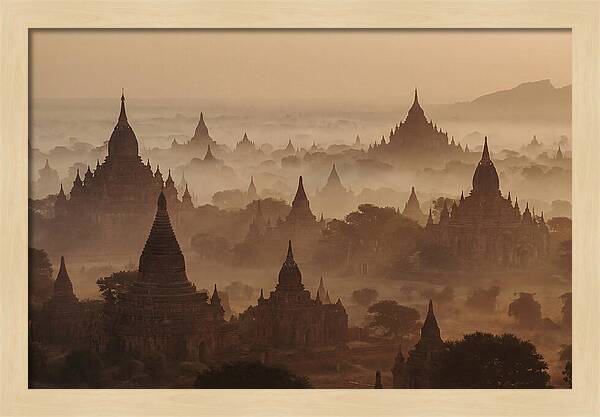 Dawn Over Bagan Pagodas