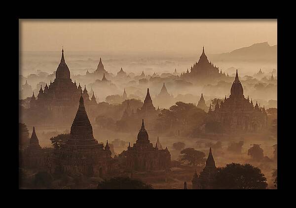 Dawn Over Bagan Pagodas