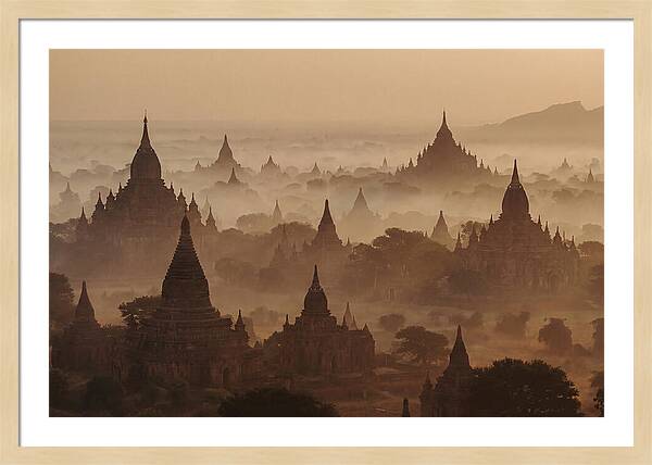 Dawn Over Bagan Pagodas