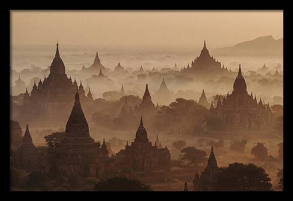 Dawn Over Bagan Pagodas