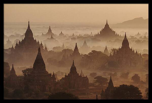 Dawn Over Bagan Pagodas