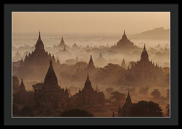 Dawn Over Bagan Pagodas