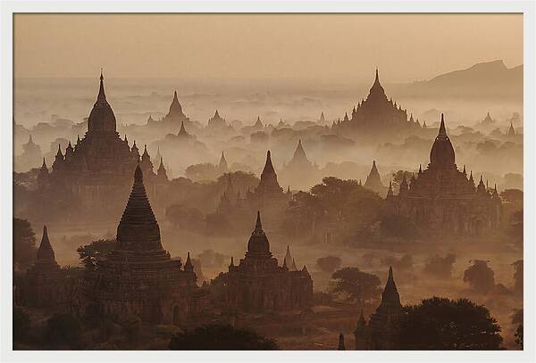 Dawn Over Bagan Pagodas