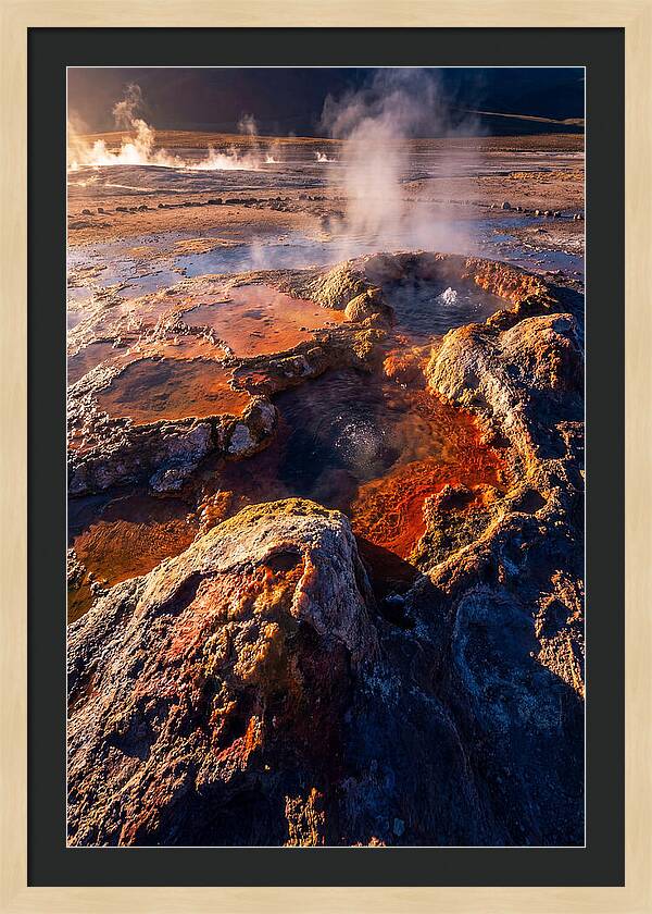 Dawn Over El Tatio Geysers