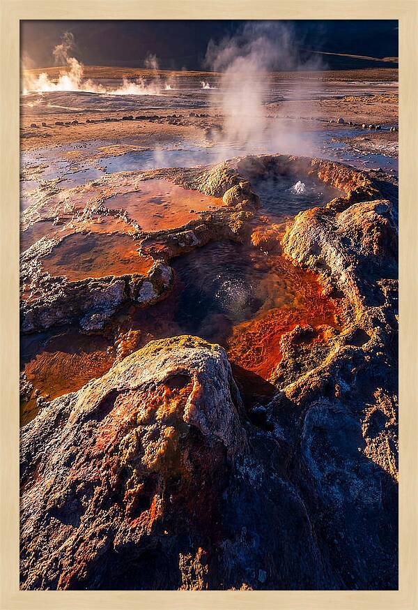 Dawn Over El Tatio Geysers
