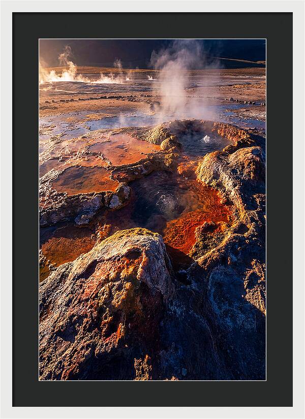 Dawn Over El Tatio Geysers