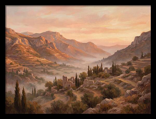 Dawn Over Mediterranean Valley