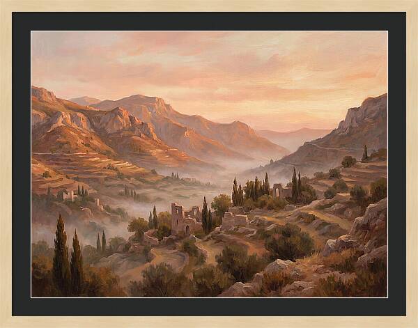 Dawn Over Mediterranean Valley