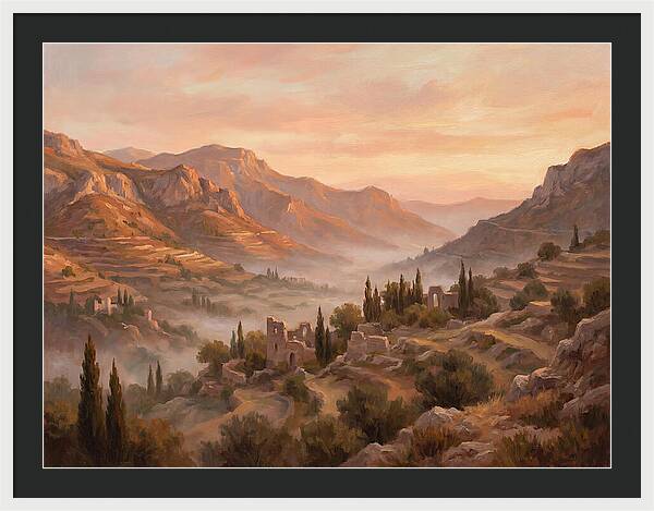 Dawn Over Mediterranean Valley