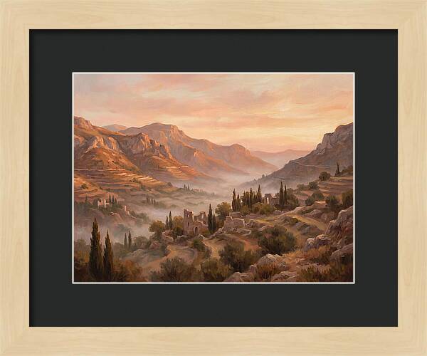 Dawn Over Mediterranean Valley