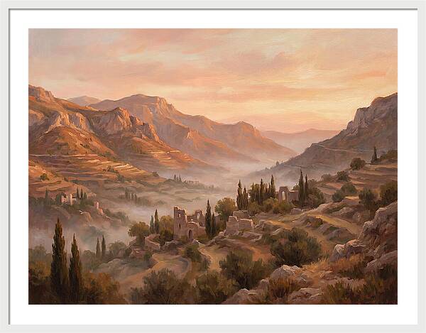 Dawn Over Mediterranean Valley