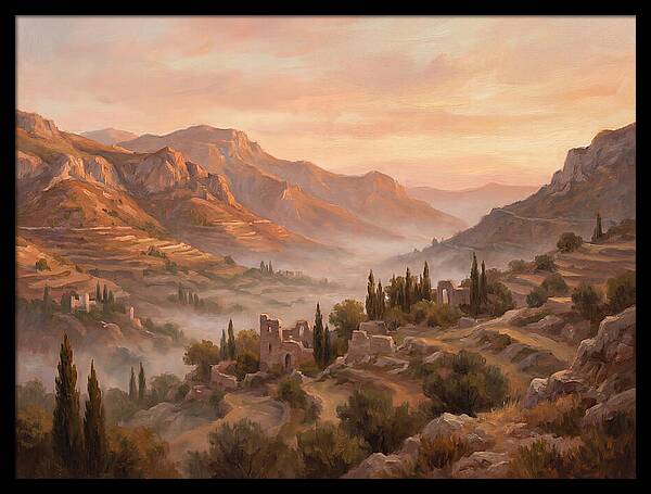 Dawn Over Mediterranean Valley