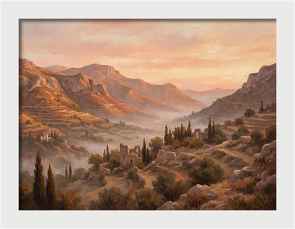 Dawn Over Mediterranean Valley