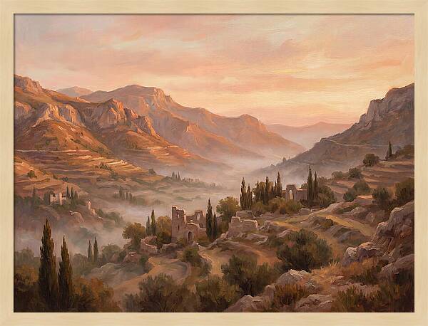 Dawn Over Mediterranean Valley