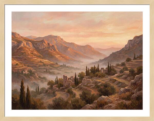 Dawn Over Mediterranean Valley