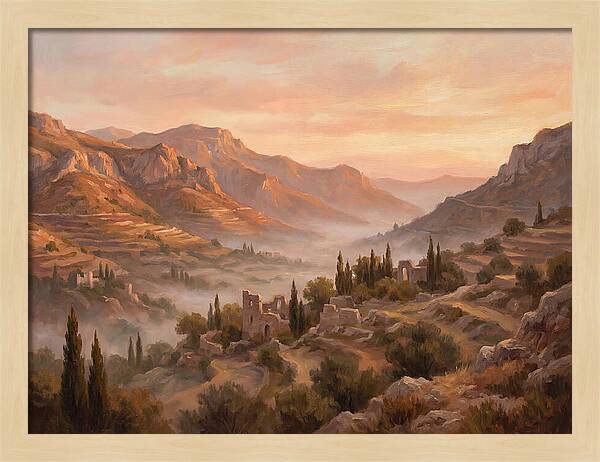 Dawn Over Mediterranean Valley