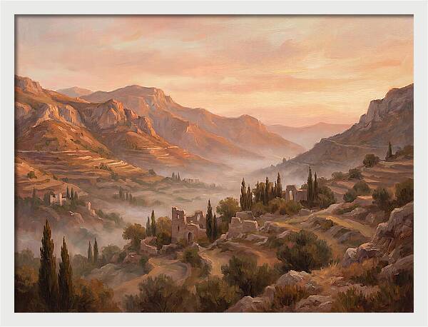 Dawn Over Mediterranean Valley