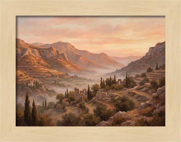 Dawn Over Mediterranean Valley