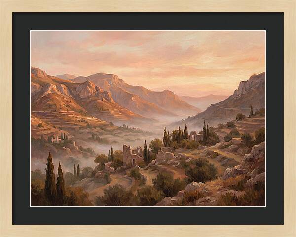 Dawn Over Mediterranean Valley