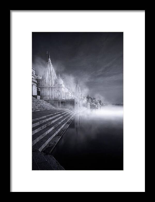 Dawn Serenity Over Varanasi Ghats