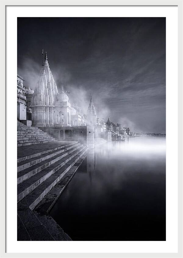 Dawn Serenity Over Varanasi Ghats