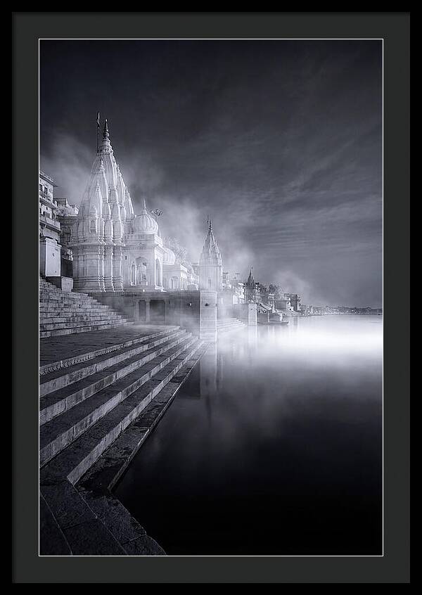 Dawn Serenity Over Varanasi Ghats