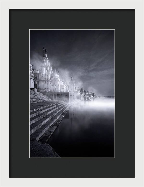 Dawn Serenity Over Varanasi Ghats